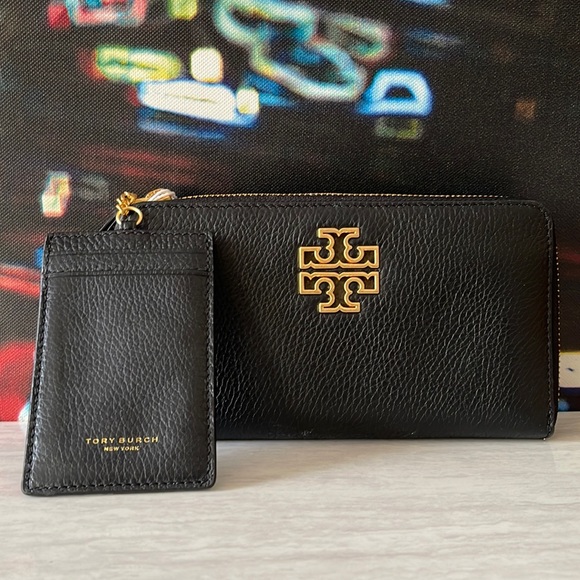 Tory Burch Women's Britten Zip Continental Wallet (Black) - Picture 3 of 9